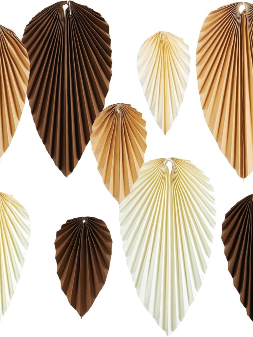 Boho Paper Fans Party Decorations Paper Leaves for Decoration